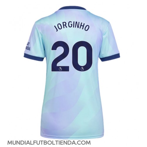 Camiseta Arsenal Jorginho Frello #20 Tercera Equipación Replica 2024-25 para mujer mangas cortas